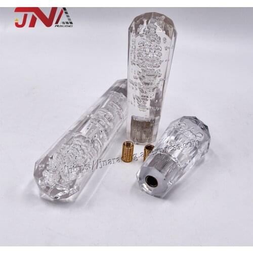 10/15/20 CM Crystal Bubble Shifter Handle transparent Head Shifter Diamond shift knob