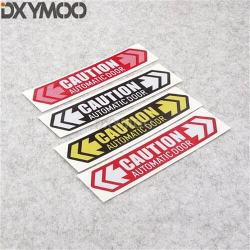 4x Car Styling Decal Vehicle Window Body Caution AUTOMATIC DOOR GL8 Stickers 16x3.5cm