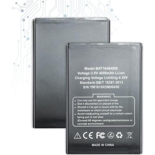 For DOOGEE X5 MAX Pro 4000mAh Battery BAT16484000 Mobile Phone Replacement Battery