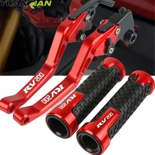 Motorcycle Accessories RV200 CNC aluminum Racing Grips Handle Grips Brake Levers Clutch For Suzuki RV200 RV 200 2016-2017