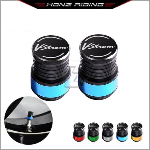 For Suzuki V-Strom 250 650 1050 Motorcycle Accessories Wheel Tire Valve Caps