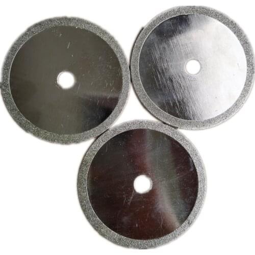 Diamond grinding disc glass cutting disc 80*1.2*10 hole double-sided diamond slice 3 inch slotted slice