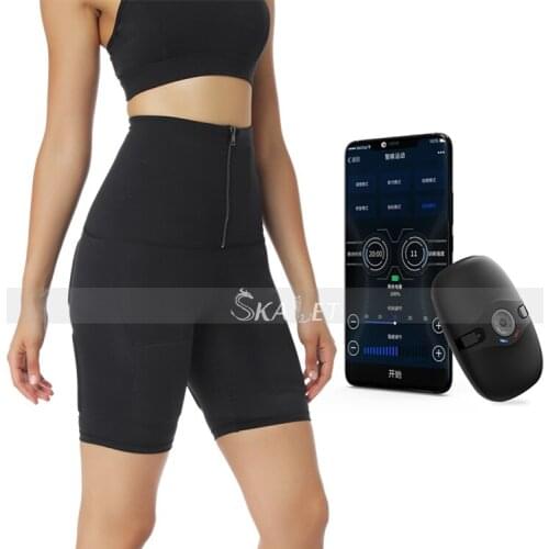 EMS Muscles Training Suit Wireless Pulse Stimulator Massage Shaping Workout Fitness Equipment APP Control