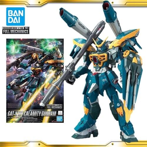 Original BANDAI Gundam Seed FM FULL MECHANICS 1/100 GAT-X131 Calamity Gundam Anime Action Figures Assemble PVC Model Toy