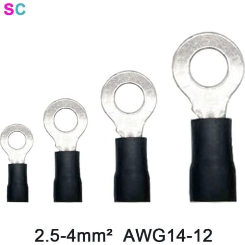 Ring Type Insulated terminal RV3.5 series Cable Wire Connector 2.5-4mm² A.W.G 14-12 Electrical Crimped Cold End Joints