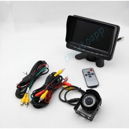 SONY CCD 180 Degree Horizontal Wide Angle Rear-view Camera With 6.5 Inch Monitor Kit For Truck Bus Car Agricultural Machinery
