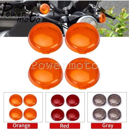 Motorcycle ABS Plastic 2 1/4" Turn Signal Indicator Flasher Light Lens Cover For Harley Touring Softail Electra Ultra Road Glide