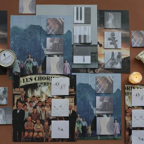 Cute Memo Pad Classic Film Series Design Memo Pads Stationery Aestheticism Sticky Note Set Notebooks Writing Pad School Supplies