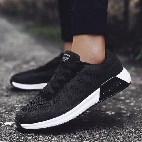 RUIMO Mens Sneakers Fitness Air Line Shoes Mens Ties Ventilate Running Shoes Male Net Cloth Tours Sneakers Men Tennis Shoes