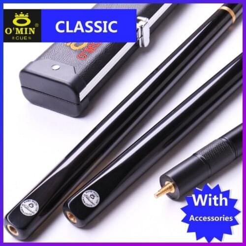 New Arrival High Quality CLASSIC 3/4 Snooker Cue Stick Billiard 9.8mm Tips Snooker Cues Case Set China