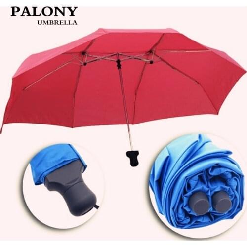 PALONY Hot Selling Couple Lovers` Umbrella Mother&Kids Guarda-chuva Three Folding Umbrella Free Shipping