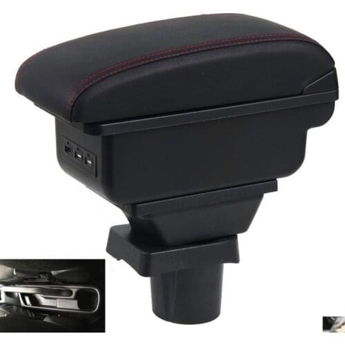 For kia picanto armrest box central Store content Storage box armrest box USB interface