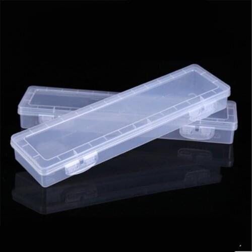 1Pc Transparent Brush Painting Pencil Box Brush Storage Box Watercolor Pen Container Drawing Tool Storage Box
