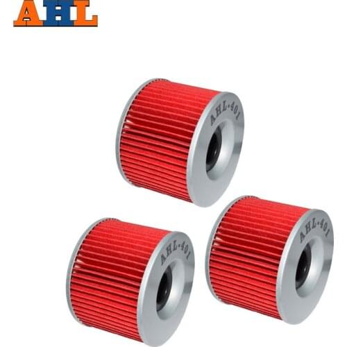 3Pcs AHL Motorcycle Oil Filter Grid For Kawasaki ZZR250 EL250 GPX250 GPZ250 EX250R NINJA 250 GPZ400 KLE250 ZZR GPX GPZ KLE 250
