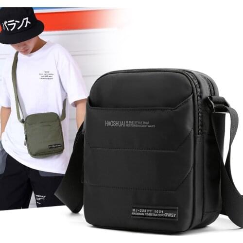 High Quality Male Messenger Crossbody Bags Multi-Layer Casual Fashion Trends Flap Pouch Pocket Men Sling Shoulder Bag Nylon
