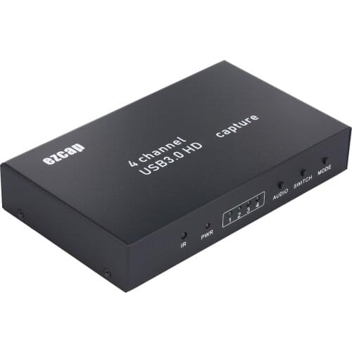 Ezcap 264 4x1 HD Multi-Viewer 4 Channel Screen Switch HD 1080P 60fps USB3.0 Video Capture Card Game Recording Box PC