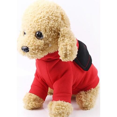 Pet Dog Hoodie Coat with Big Ears Soft Fleece Warm Puppy Clothes Dog Sweatshirt Winter Pet Apparel