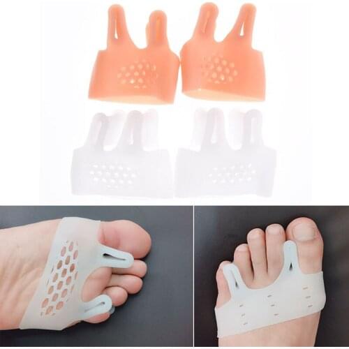 1 Pair Silicone Sub Toe Thumb Corrector Silicone Gel Foot Corrector Toe Separator Thumb Valgus Protector Feet Care