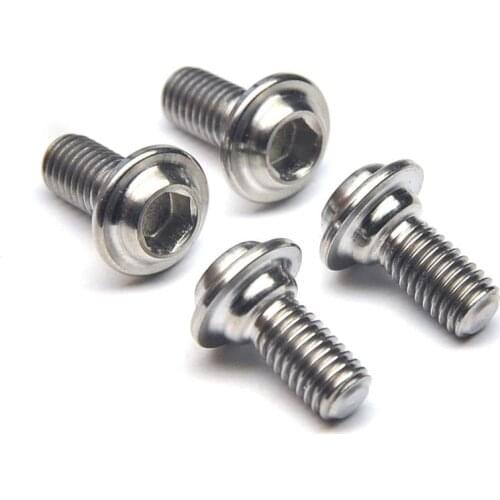 4PCS road bike C brake pad fixing titanium screw anticorrosive brake shoe installation titanium screw