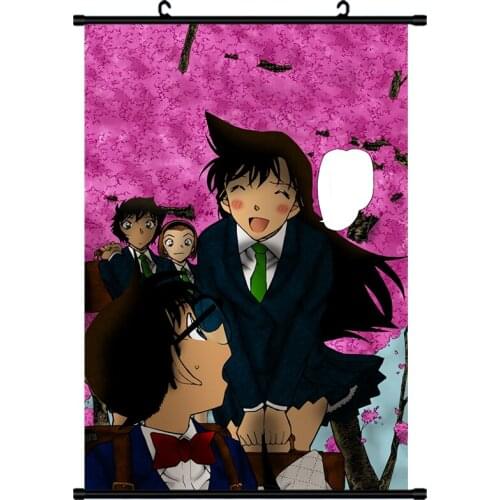 Coscase Anime Detective Conan Case Closed Conan Edogawa & Jimmy Kudo Home Decor Wall Scroll Poster Decorative Pictures
