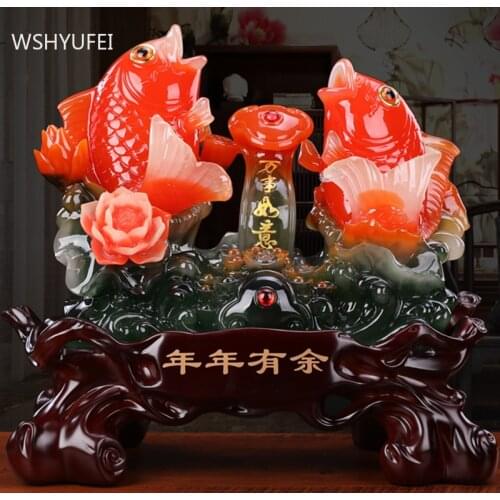 Feng Shui Resin Home Decoration Accessories for Living Room Office Desktop Auspicious Ornaments Housewarming Gifts Crafts