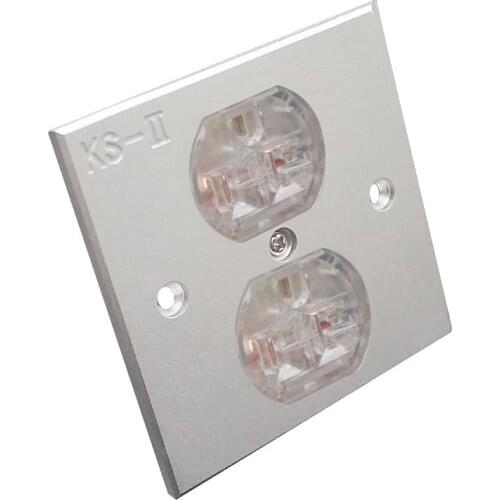 Power Filter Speaker Amplifier Power Outlet American Standard Wall Socket Panel Pure aluminum alloy + copper plating Receptacle