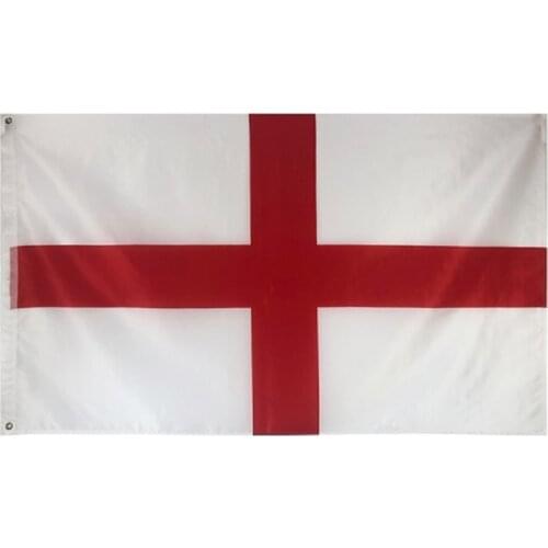 Flagnshow England Flag Euro Cup 3X5 FT Hanging Polyester English National Flags Banner for Decoration Celebratory