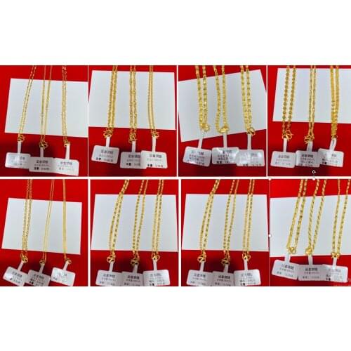 HX 24K Pure Gold Necklace Real AU 999 Solid Gold Chain Brightly Simple Upscale Trendy Classic Fine Jewelry Hot Sell New 2020