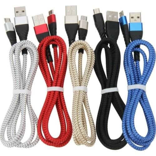 1/2/3M Fast Charging 2.5A Micro USB-C Cable For iPhone Samsung USB Type C Data Sync Cord for Huawei P30 Xiaomi Redmi K20 100pcs