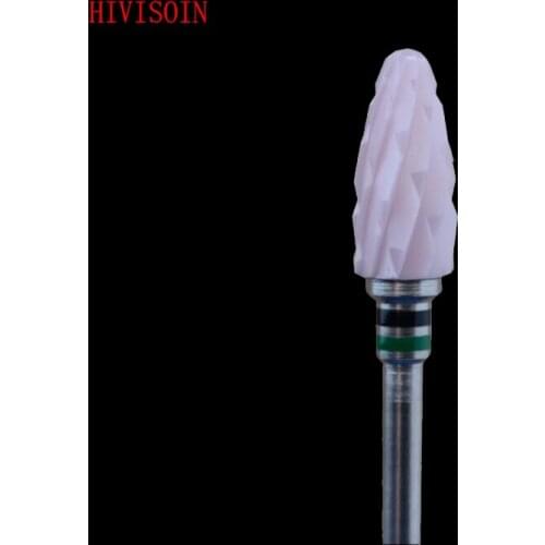 15 Pcs Pink Zirconia Ceramic Dental Lab Burs - Bullet Shape -Cross cut (2201.060)