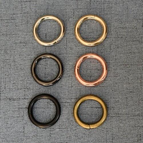 20 Pcs/Lot 20mm Alloy O Ring Unwelded Key Ring Belt Strap Dog Chain Buckle Clip Trigger Bag Buckle Metal Accessories