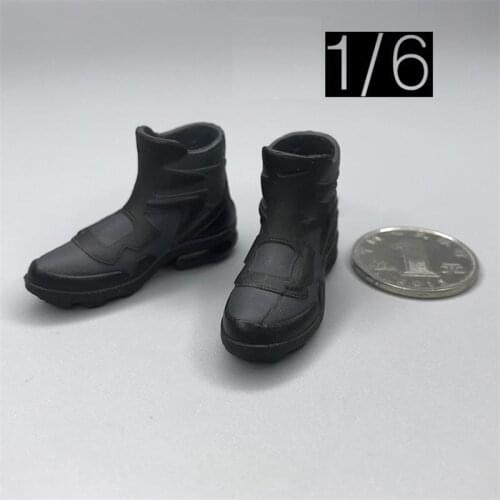 Best Sell Scale 1/6th Easy&Simple Black Fashion Hollow Shoes Boots Model Suit For Usual 12inch Doll Action Collectable