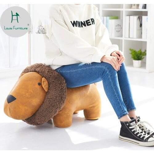Louis Fashion Childrens Sofa Animal Stuffed Dog Lion Creative Learning Chair Game Gift