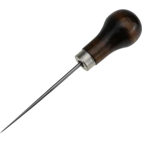 Leather Craft Tip Awl Hand Sewing Tool Leather Edge Slicker Kit Awl Hole Puncher Positioning Drill Tools