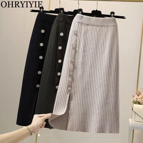 Женские вязаные юбки OHRYIYIE China At AliExpress