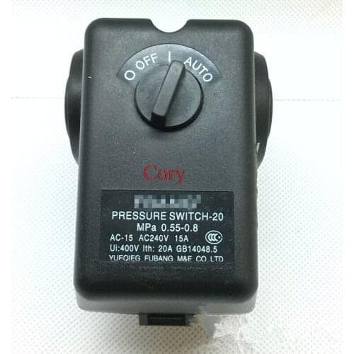 Optional Automatic Manual Operation Rotary Button Pressure Switch 0.55-0.8Mpa