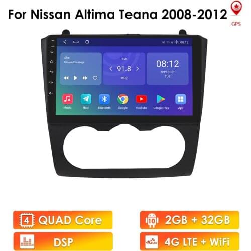 OSSURET Android Car Radio for Nissan Teana Altima 2008 2009 2010 2011 2012 Stereo Video Auto Multimedia Player GPS Navigation