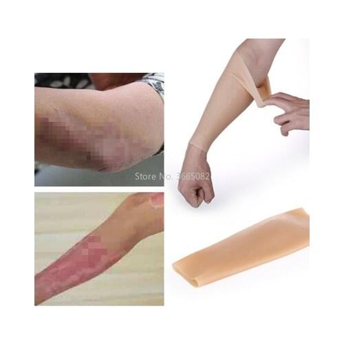 1pair Crossdresser Realistic Silicone Beautiful Legs Arms Sets Leg Enhancement Covering limbs scars Posture Corrector pad brace