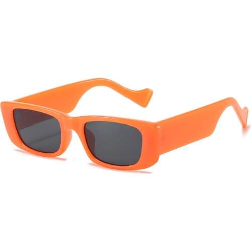 Vintage Square Sunglasses Women Retro Small Rectangle Sun Glasses Female Sexy Orange Eyewear For Men Lunette De Soleil
