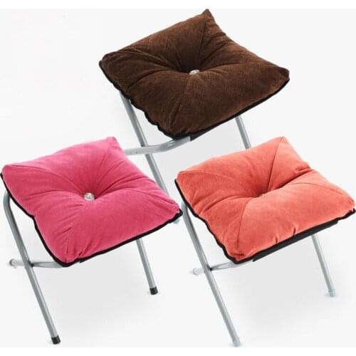 Fabric footrest casual fashion square stool folding stool low stool shoe bench lunch break nap balcony sofa stool