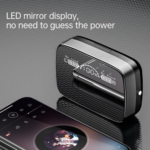 TWS Bluetooth 5.1 Earphones 2000mAh Charging Box Wireless Headphone 9D Stereo Sports Waterproof Earbuds Headsets With Microphone