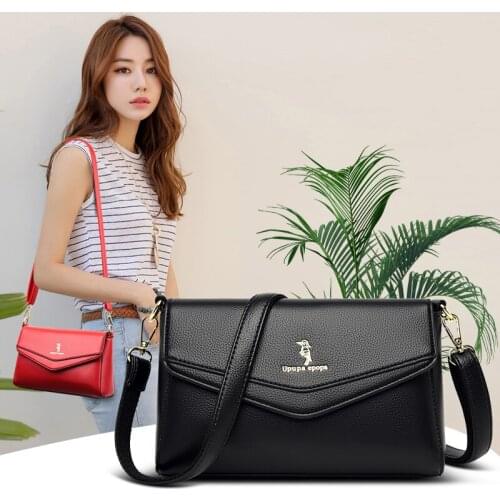 Women Shoulder Bag Black Flap Messenger Bags Branded Designer Handbag Pu Leather Crossbody Bag Female Small Purses and Handbags