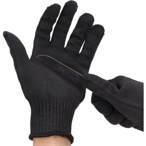 1 Pair Anti Cut Gloves Cut Proof Stab Resistant Stainless Steel Wire Metal Mesh Tactical Gloves Cut-Resistant Gloves