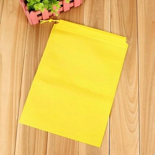 1Pcs Portable Non-woven bag gift bags with handles Treat Bags Tote Bags Drawstring Pocket Solid Color cloth Bag reusable Bags