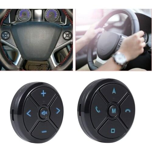 1PC Universal Car Steering Wheel GPS Wireless Smart Button Key Remote Control