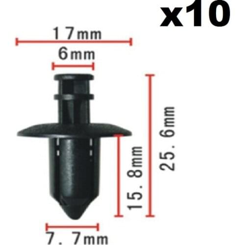 10pcs For Volvo C70 / S40 / S60 / S80 / V50 / V80 OEM 07-14 XC90 Front Bumper Grille-Support Clip 3533394