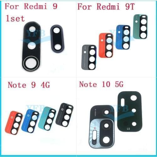 20PCS For Xiaomi Redmi 9T 9 Note 9 10 4G 5G Rear Back Camera Glass lens Cover with Adhesive Sticker