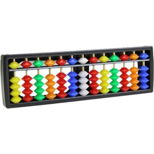 2021 New Portable Arithmetic Soroban Colorful Beads Mathematics Calculate Chinese Abacus