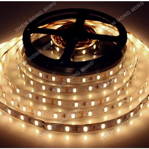 25m/lot 5630 smd LED Strip flexible light 12V 60led/m ribbon tape Non-waterproof IP22 DC12V warm/white indoor home decoration