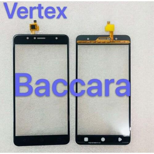 5.5" Black For Vertex Impress Baccara Versions Touch Screen Digitizer Front Glass Sensor
